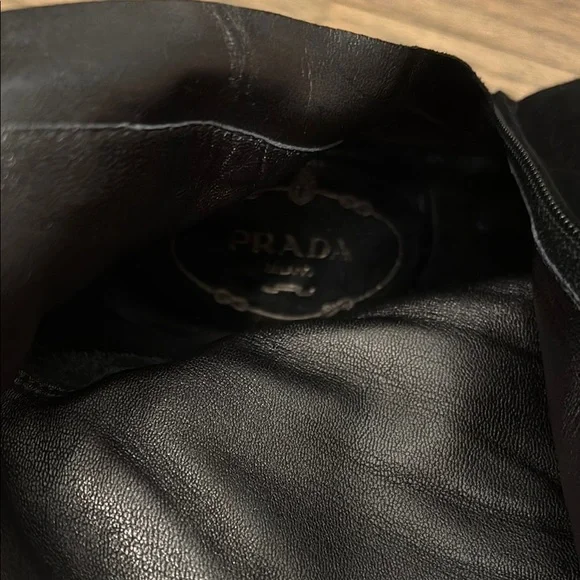 Prada Elegant Suede Black Women's Boots - Picture 10 of 10